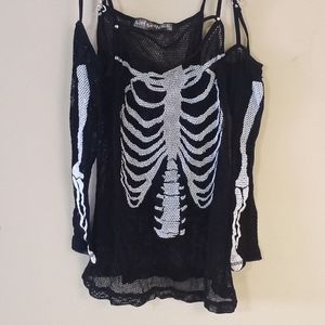Lip Service Fishnet Skeleton Top
